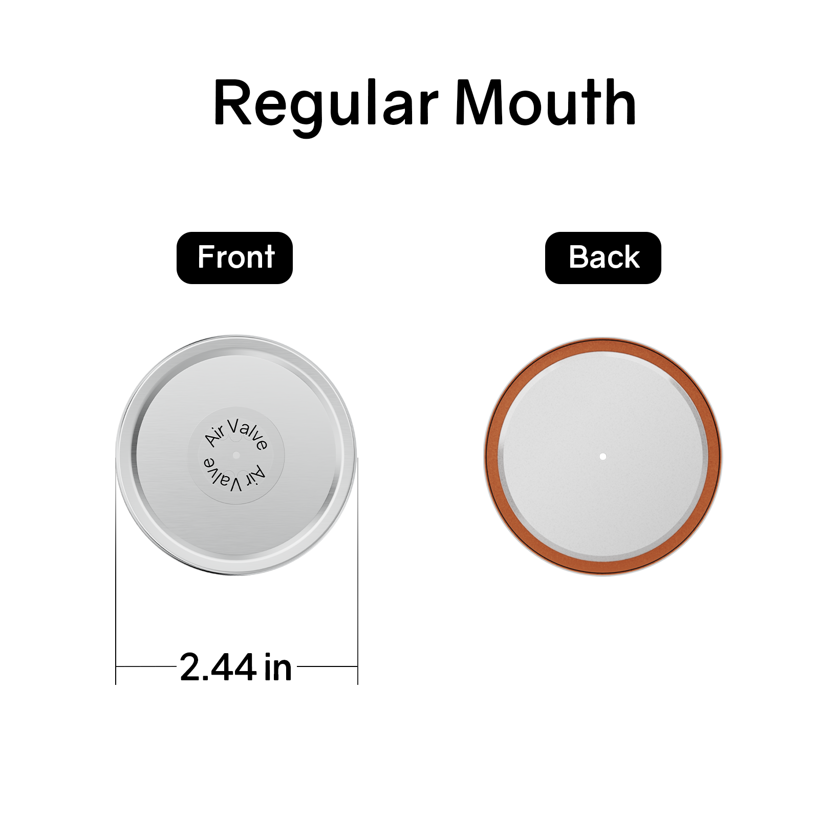 Mason Jar Lids-48 Pack Total- 24 Wide Mouth & 24 Regular Mouth Canning Lids, Vacuum Seal for Ball, Kerr & More, Compatible with Electric Vacuum Sealers, Food Grade Canning Supplies